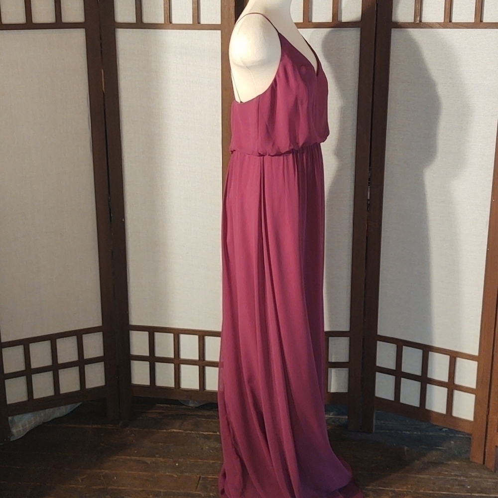 After Six Chiffon Blouson Body Full Length Dress Sz 12 Long  NWT - Picture 9 of 13